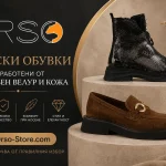 Дамски обувки изработени от естествен велур и кожа Orso-Store.com